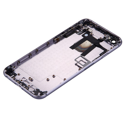 Full Housing Back Cover with Power Button & Volume Button Flex Cable for iPhone 6(Grey) - iPhone 6/6 Plus Parts by PMC Jewellery | Online Shopping South Africa | PMC Jewellery