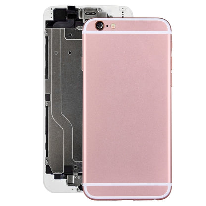 Full Housing Back Cover with Power Button & Volume Button Flex Cable for iPhone 6(Rose Gold) - iPhone 6/6 Plus Parts by PMC Jewellery | Online Shopping South Africa | PMC Jewellery