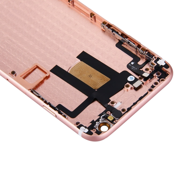 Full Housing Back Cover with Power Button & Volume Button Flex Cable for iPhone 6(Rose Gold) - iPhone 6/6 Plus Parts by PMC Jewellery | Online Shopping South Africa | PMC Jewellery