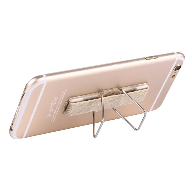 2 in 1 Adjustable Universal Mini Adhesive Holder Stand + Slim Finger Grip, Size: 7.3 x 2.2 x 0.3 cm(Gold) - Ring Holder by PMC TechLife | Online Shopping South Africa | PMC TechLife