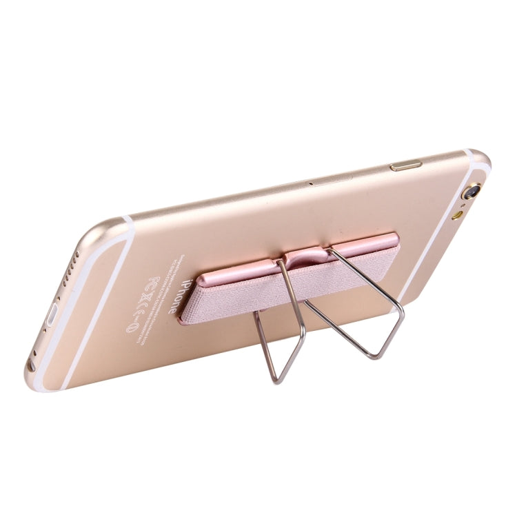 2 in 1 Adjustable Universal Mini Adhesive Holder Stand + Slim Finger Grip, Size: 7.3 x 2.2 x 0.3 cm(Rose Gold) - Ring Holder by PMC Jewellery | Online Shopping South Africa | PMC Jewellery