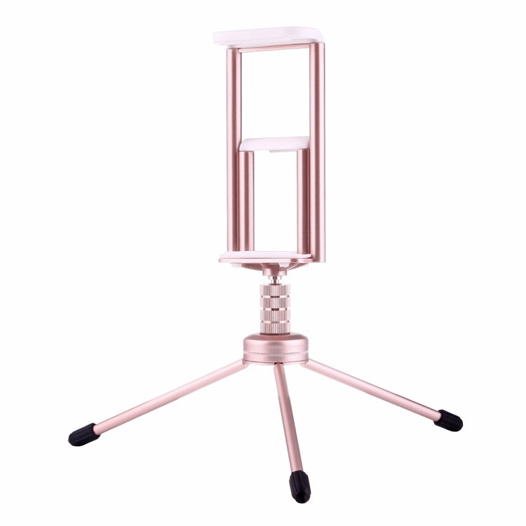 Multi-function Aluminum Alloy Tripod Mount Holder Stand , for iPad, iPhone, Samsung, Lenovo, Sony and other Smartphones & Tablets & Digital Cameras(Rose Gold) - Desktop Holder by PMC Jewellery | Online Shopping South Africa | PMC Jewellery