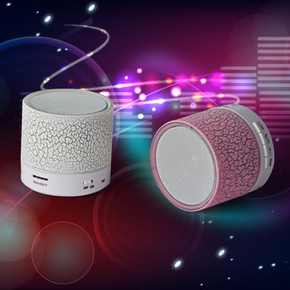 A9 Mini Portable Glare Crack Bluetooth Stereo Speaker with LED Light, Built-in MIC, Support Hands-free Calls & TF Card(Green) - Mini Speaker by PMC Jewellery | Online Shopping South Africa | PMC Jewellery