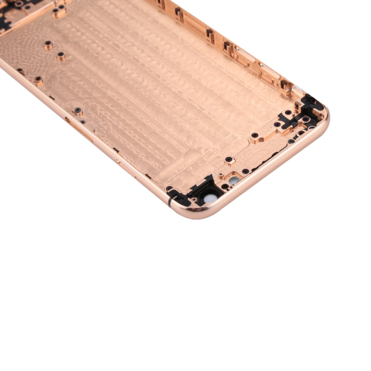 5 in 1 Full Assembly Metal Housing Cover with Appearance Imitation of iX for iPhone 6, Including Back Cover & Card Tray & Volume Control Key & Power Button & Mute Switch Vibrator Key, No Headphone Jack (Gold+White) - iPhone 6/6 Plus Parts by PMC Jewellery | Online Shopping South Africa | PMC Jewellery