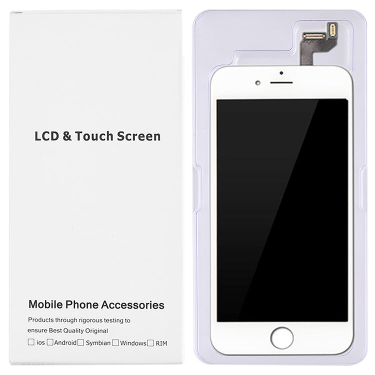 50 PCS Cardboard Packaging White Box for iPhone 6s Plus & 6 Plus LCD Screen and Digitizer Full Assembly - iPhone 6/6 Plus Parts by PMC Jewellery | Online Shopping South Africa | PMC Jewellery