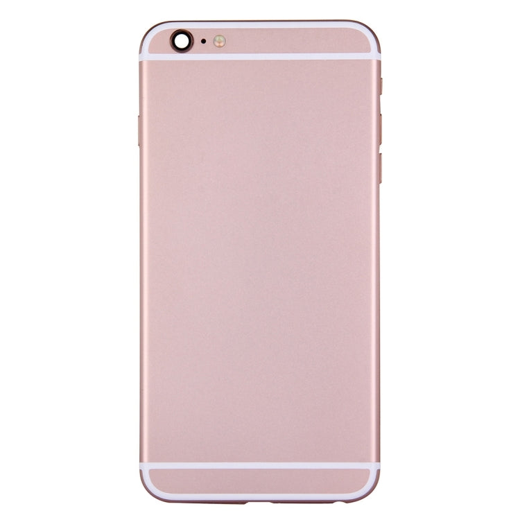 Full Housing Back Cover with Power Button & Volume Button Flex Cable for iPhone 6 Plus(Rose Gold) - iPhone 6/6 Plus Parts by PMC Jewellery | Online Shopping South Africa | PMC Jewellery