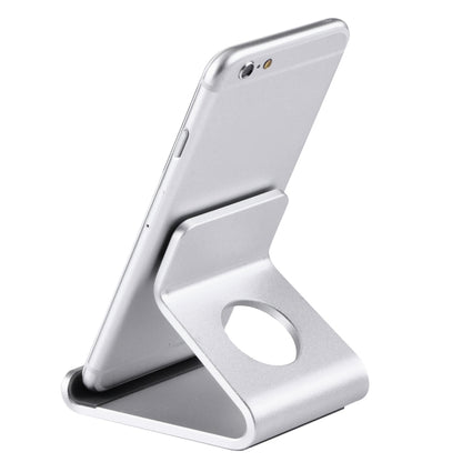 Exquisite Aluminium Alloy Desktop Holder Stand DOCK Cradle For iPhone, Galaxy, Huawei, Xiaomi, LG, HTC and 7 inch Tablet(Silver) - Desktop Holder by PMC Jewellery | Online Shopping South Africa | PMC Jewellery