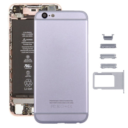 5 in 1 for iPhone 6s (Back Cover + Card Tray + Volume Control Key + Power Button + Mute Switch Vibrator Key) Full Assembly Housing Cover(Grey) - iPhone 6S/6S Plus Parts by PMC Jewellery | Online Shopping South Africa | PMC Jewellery