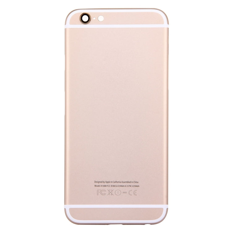 5 in 1 for iPhone 6s (Back Cover + Card Tray + Volume Control Key + Power Button + Mute Switch Vibrator Key) Full Assembly Housing Cover(Gold) - iPhone 6S/6S Plus Parts by PMC Jewellery | Online Shopping South Africa | PMC Jewellery