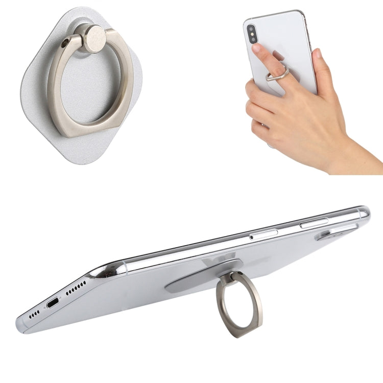 Ring Phone Metal Holder for iPad, iPhone, Galaxy, Huawei, Xiaomi, LG, HTC and Other Smart Phones (Silver) - Ring Holder by PMC TechLife | Online Shopping South Africa | PMC TechLife