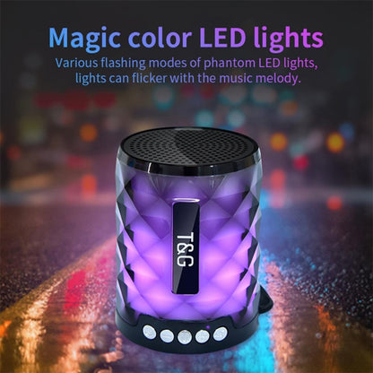 T&G TG155 Bluetooth 4.2 Mini Portable Wireless Bluetooth Speaker with Colorful Lights(Blue) - Mini Speaker by T&G | Online Shopping South Africa | PMC Jewellery