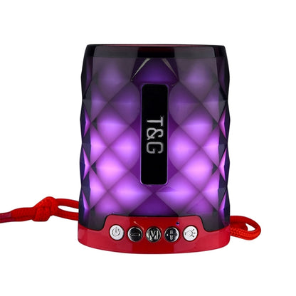 T&G TG155 Bluetooth 4.2 Mini Portable Wireless Bluetooth Speaker with Colorful Lights(Red) - Mini Speaker by T&G | Online Shopping South Africa | PMC Jewellery