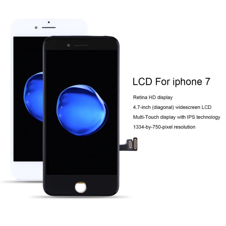 Original LCD Screen for iPhone 7 with Digitizer Full Assembly (White) - free shipping - PMC TechLife - Order now!