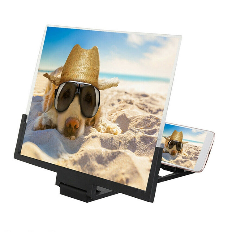 F3 14 inch Radiation Protection Universal Mobile Phone Screen Amplifier 3D HD Video Amplifier with Stand(Black) - Screen Magnifier by PMC TechLife | Online Shopping South Africa | PMC TechLife
