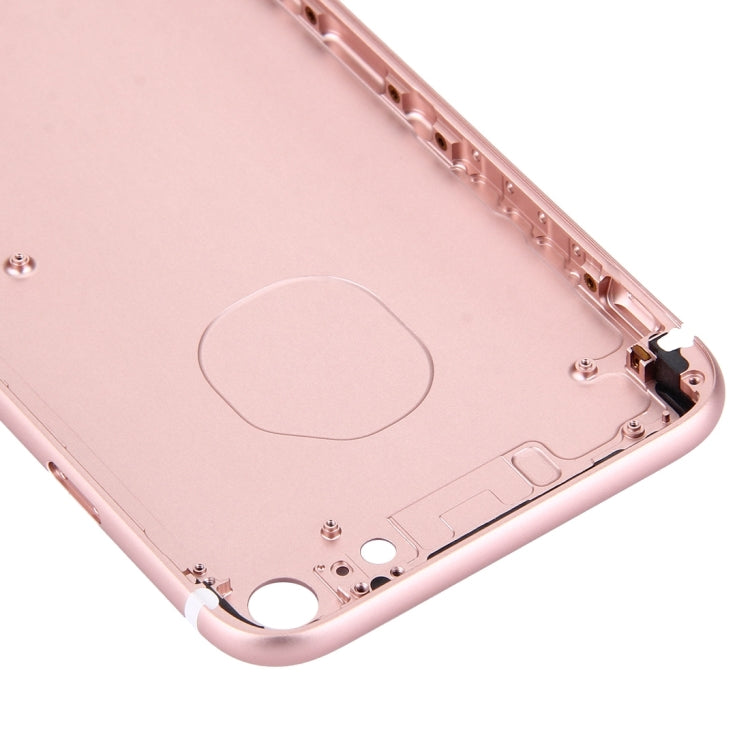 5 in 1 for iPhone 7 (Back Cover + Card Tray + Volume Control Key + Power Button + Mute Switch Vibrator Key) Full Assembly Housing Cover(Rose Gold) - Back Cover by PMC TechLife | Online Shopping South Africa | PMC TechLife