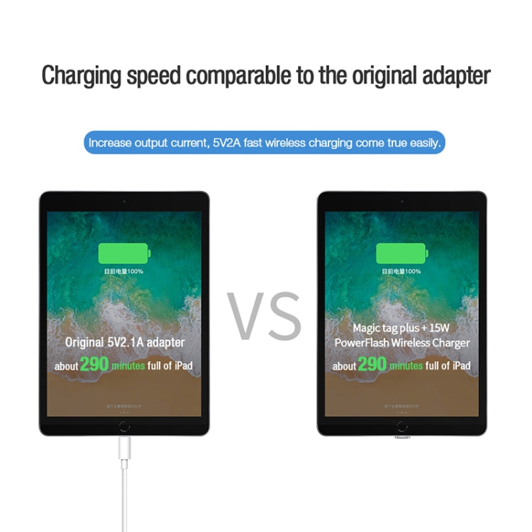 NILLKIN NKR01 For iPad 9.7 / 10.2 inch & iPad Air 10.5 inch & iPad Pro 10.5 inch Long Magic Tag Plus QI Standard Wireless Charging Receiver with 8 Pin Port - Wireless Charger Receiver by NILLKIN | Online Shopping South Africa | PMC Jewellery