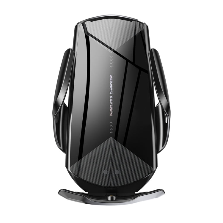 Q2 15W Universal Rotation Infrared Induction Magnetic Car Wireless Charging Mobile Phone Holder with Micro USB + 8 Pin + Type-C / USB-C Magnetic Connector(Black) - free shipping - PMC TechLife - Order now!