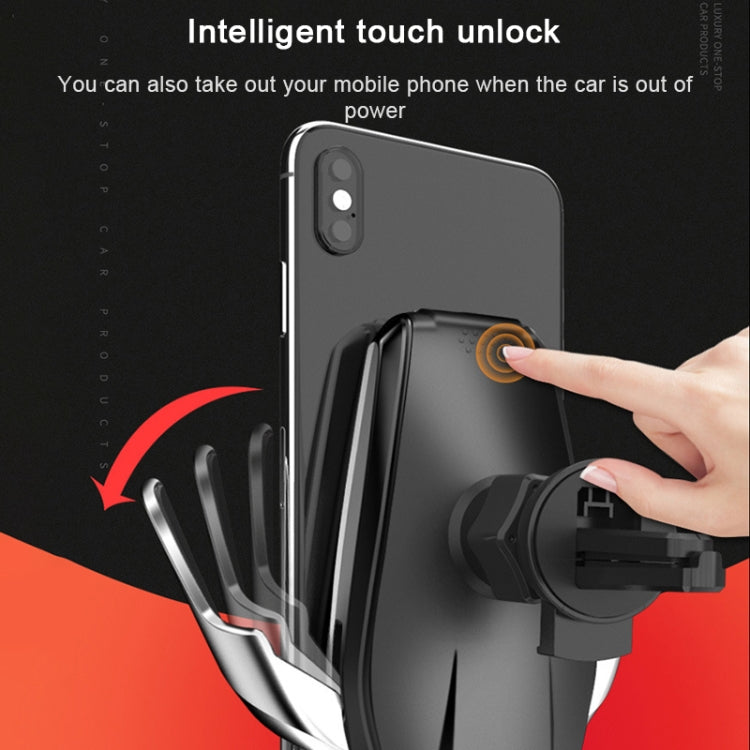 S7 15W QI 360 Degree Rotatable Infrared Induction Car Air Outlet Wireless Charging Mobile Phone Holder for 4.0-6.5 inch Mobile Phones(Gold) - free shipping - PMC TechLife - Order now!