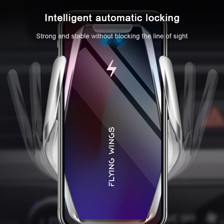 S7 15W QI 360 Degree Rotatable Infrared Induction Car Air Outlet Wireless Charging Mobile Phone Holder for 4.0-6.5 inch Mobile Phones(Silver) - free shipping - PMC TechLife - Order now!