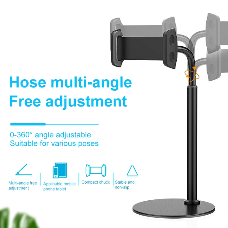 ZM-15 Rotatable Aluminum Alloy Desktop Stand Lazy Stand for 4.7-12.9 inch Mobile Phones / Tablets(Black) - Desktop Holder by PMC TechLife | Online Shopping South Africa | PMC TechLife