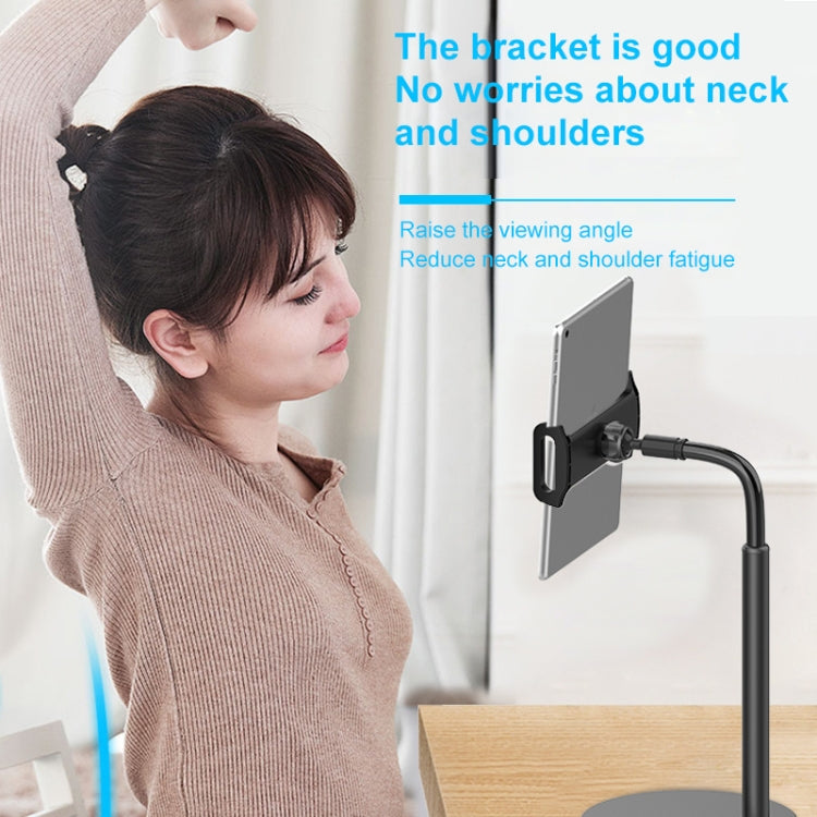 ZM-15 Rotatable Aluminum Alloy Desktop Stand Lazy Stand for 4.7-12.9 inch Mobile Phones / Tablets(Black) - Desktop Holder by PMC TechLife | Online Shopping South Africa | PMC TechLife