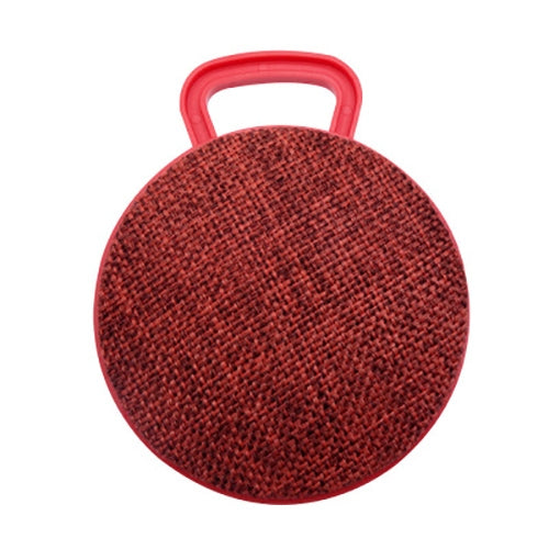 A01L Cloth Texture Round Portable Mini Bluetooth Speaker, Support Hands-free Call & TF Card(Red) - Mini Speaker by PMC Jewellery | Online Shopping South Africa | PMC Jewellery