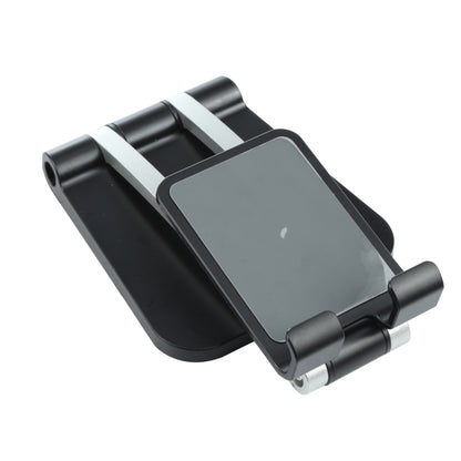 A18 Universal Aluminum Alloy Two-section Folding Mobile Phone Tablet Holder(Black) - Desktop Holder by PMC Jewellery | Online Shopping South Africa | PMC Jewellery