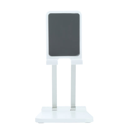 A18 Universal Aluminum Alloy Two-section Folding Mobile Phone Tablet Holder(White) - Desktop Holder by PMC Jewellery | Online Shopping South Africa | PMC Jewellery