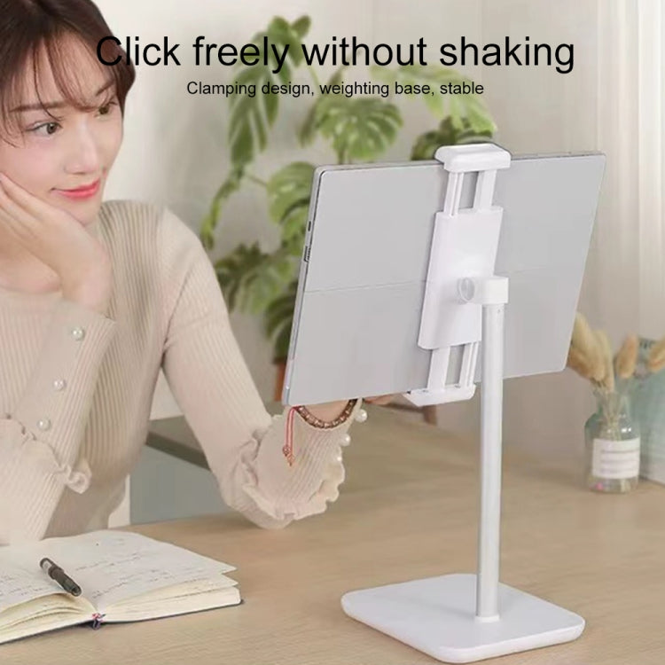 Desktop Liftable Anti-Skid Mobile Phone and Tablet Holder (White) - Desktop Holder by PMC TechLife | Online Shopping South Africa | PMC TechLife