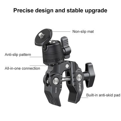 Ulanzi R099 Camera Super Clamp Magic Arm with 360 Degree Adjustable Mini Ball Head - Tripod Heads by Ulanzi | Online Shopping South Africa | PMC Jewellery