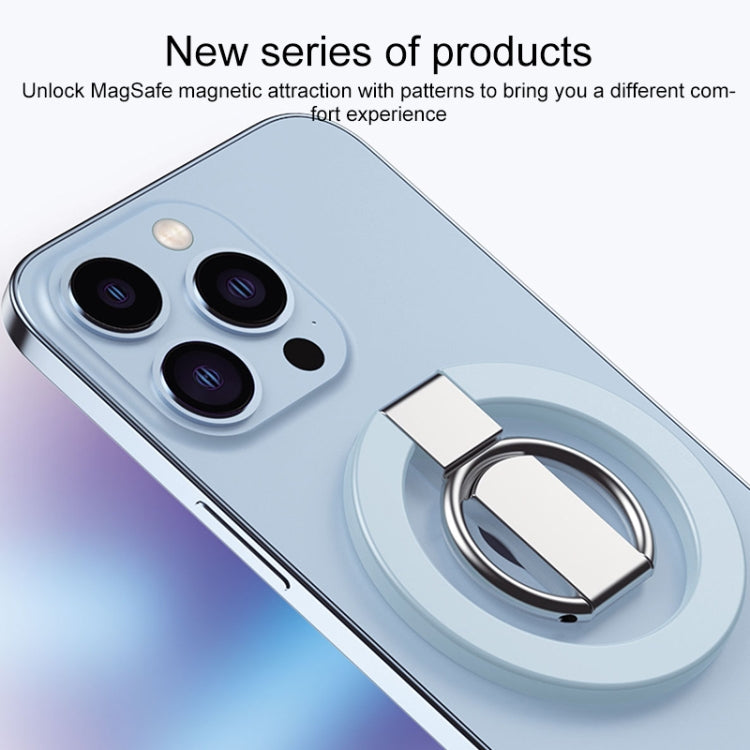 MagSafe Magnetic Adhesive Free Double Joint Ring Holder For iPhone 13 Series / iPhone 12 Series(White) - Ring Holder by PMC TechLife | Online Shopping South Africa | PMC TechLife