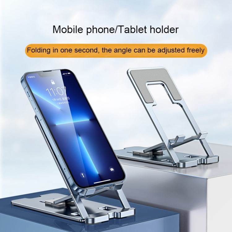 LK022 Portable Foldable Desktop Phone Holder (Silver) - Desktop Holder by PMC TechLife | Online Shopping South Africa | PMC TechLife