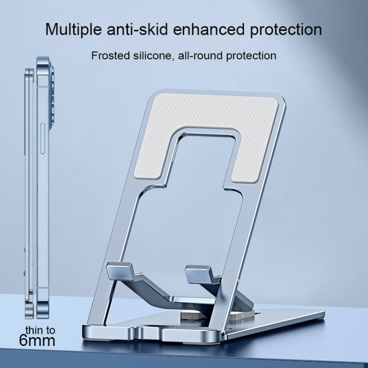 LK022 Portable Foldable Desktop Phone Holder (Silver) - Desktop Holder by PMC TechLife | Online Shopping South Africa | PMC TechLife