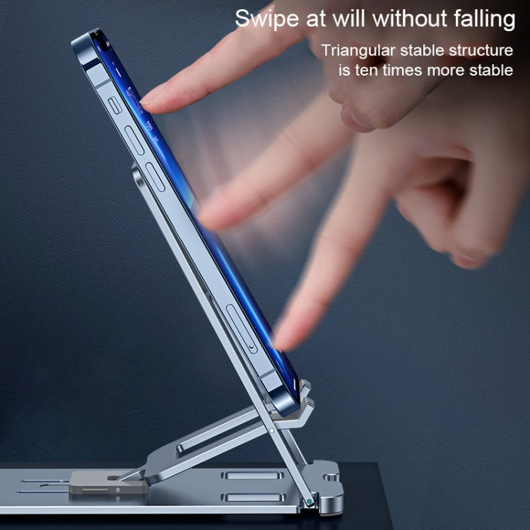LK022 Portable Foldable Desktop Phone Holder (Silver) - Desktop Holder by PMC TechLife | Online Shopping South Africa | PMC TechLife