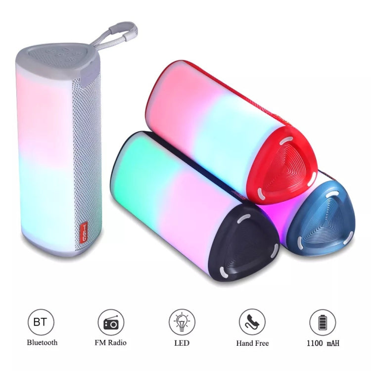 T&G TG357 Portable Wireless Bluetooth Speaker Outdoor Subwoofer with RGB Colorful Light & TWS(Red) - Desktop Speaker by T&G | Online Shopping South Africa | PMC TechLife | Buy Now Pay Later Mobicred