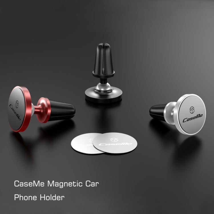 CaseMe Universal 360 Degree Rotation Magnetic Car Air Outlet Vent Mount Phone Holder, For iPhone, Galaxy, Sony, Lenovo, HTC, Huawei, and other Smartphones (Red) - Car Holders by CaseMe | Online Shopping South Africa | PMC Jewellery