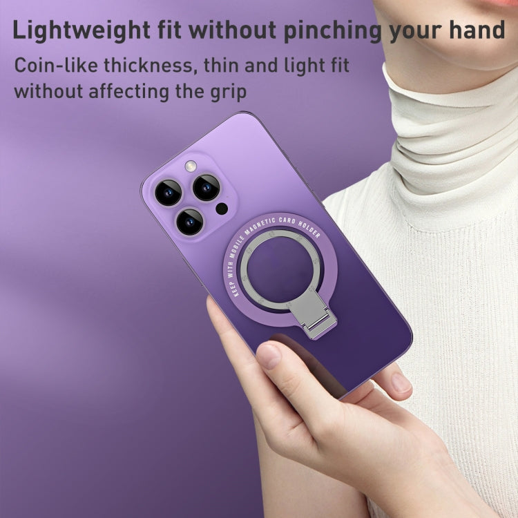 Ultra-thin Metal Phone Holder (Black) - Ring Holder by PMC TechLife | Online Shopping South Africa | PMC TechLife