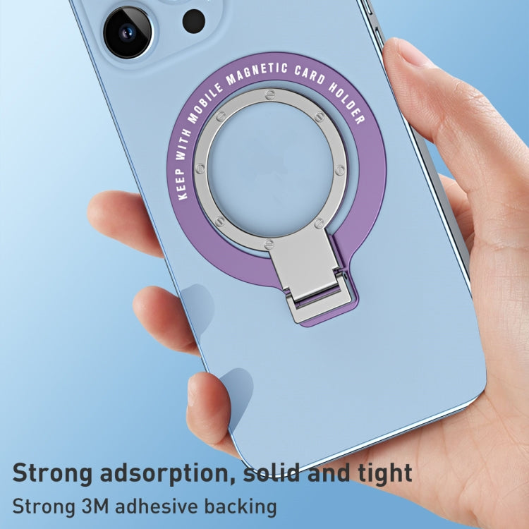 Ultra-thin Metal Phone Holder (Purple) - Ring Holder by PMC TechLife | Online Shopping South Africa | PMC TechLife