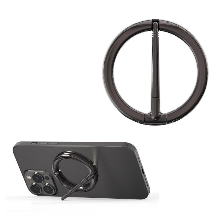 R-JUST SJ20-4 Aluminum Alloy Magnetic Knife Phone Holder (Dark Gray) - free shipping - PMC TechLife - Order now!
