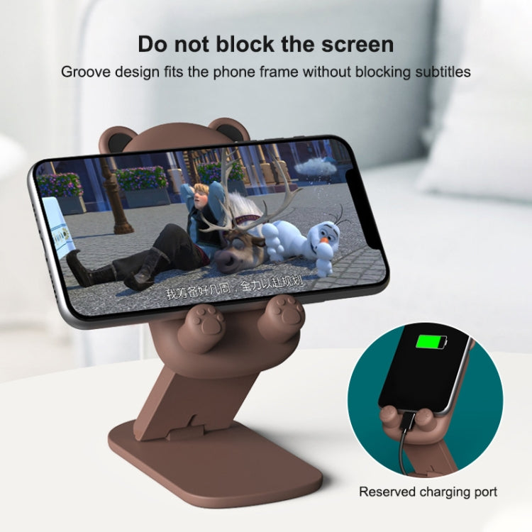 DK-XX-111 Cartoon Animal Retractable Phone Lazy Bracket Foldable Desktop Holder(Green) - Desktop Holder by PMC TechLife | Online Shopping South Africa | PMC TechLife
