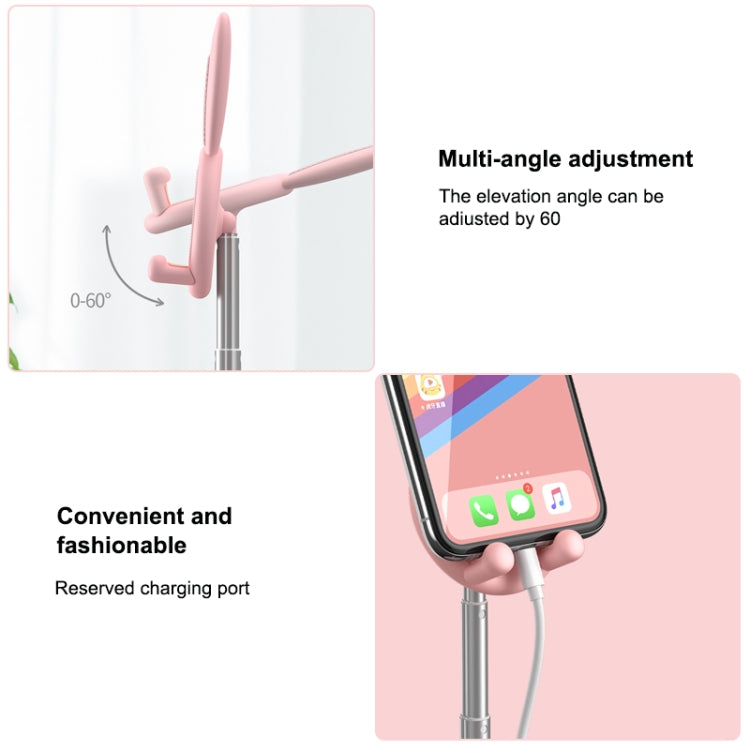 03247 Rabbit Retractable Phone Lazy Bracket Foldable Desktop Holder(Green) - Desktop Holder by PMC TechLife | Online Shopping South Africa | PMC TechLife