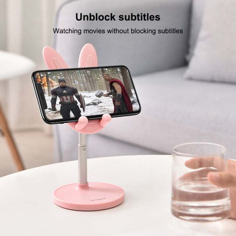 03247 Rabbit Retractable Phone Lazy Bracket Foldable Desktop Holder(Green) - Desktop Holder by PMC TechLife | Online Shopping South Africa | PMC TechLife