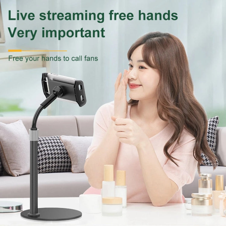 ZM17 Retractable Rotatable Outdoor Selfie Desktop Phone Stand for 4.6-7.8 inch Mobile Phones / Tablets (White) - Desktop Holder by PMC TechLife | Online Shopping South Africa | PMC TechLife