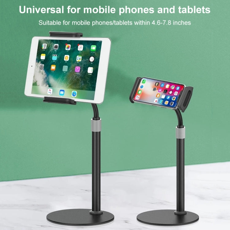 ZM17 Retractable Rotatable Outdoor Selfie Desktop Phone Stand for 4.6-7.8 inch Mobile Phones / Tablets (White) - Desktop Holder by PMC TechLife | Online Shopping South Africa | PMC TechLife