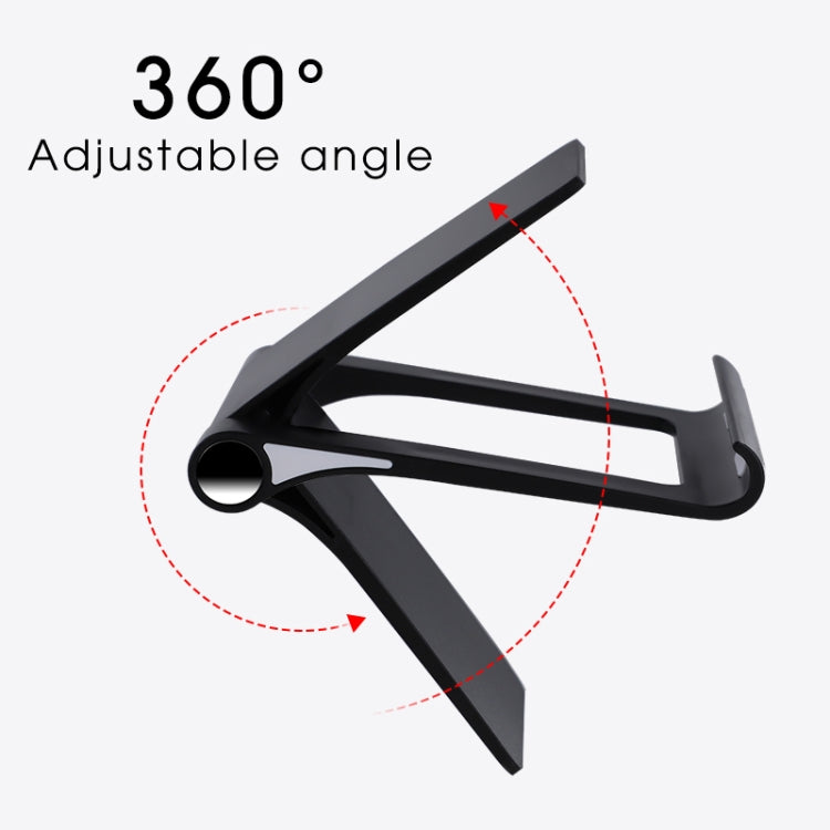 ZM-7 Universal 360-degree Rotating Matte Texture Mobile Phone / Tablet Stand Desktop Stand (Black) - Desktop Holder by PMC TechLife | Online Shopping South Africa | PMC TechLife