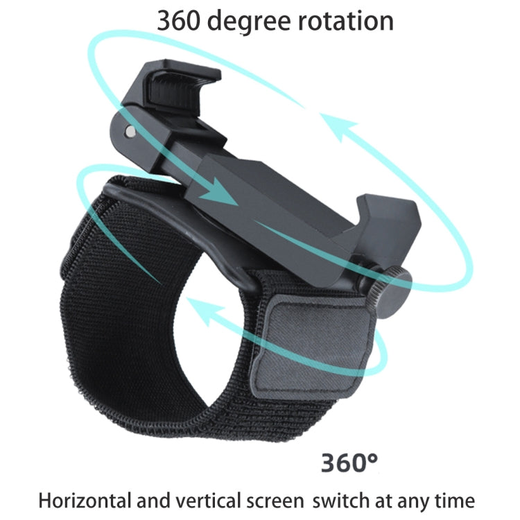 Elastic Wristband Hands Free Phone Holder, Wristband Length: 24cm (Black) - Hand-Sticking Bracket by PMC TechLife | Online Shopping South Africa | PMC TechLife