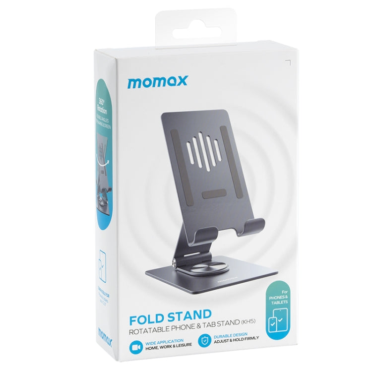 MOMAX KH5E Aluminum Alloy Rotating Folding Tablet Phone Holder - Desktop Holder by MOMAX | Online Shopping South Africa | PMC Jewellery