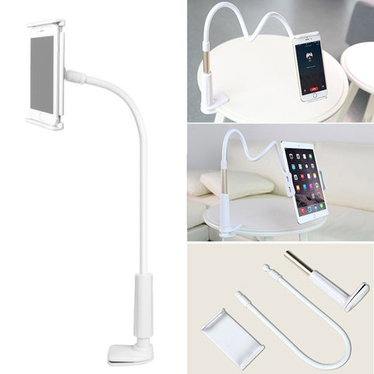 UBN-30 Classic Style Universal 360 Degrees Rotating Detachable Two-stage Lazy Bracket Mobile Phone / Tablet Desktop Bracket with Bilateral Pull Chuck (White) - Desktop Holder by PMC Jewellery | Online Shopping South Africa | PMC Jewellery