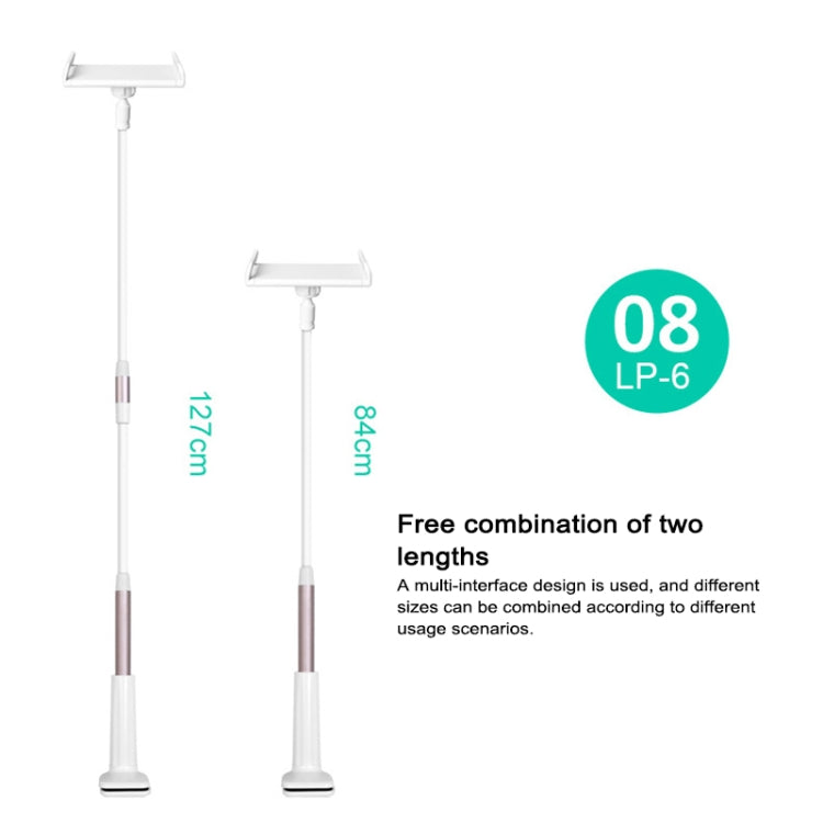 UBN-30 Classic Style Universal 360 Degrees Rotating Detachable Two-stage Lazy Bracket Mobile Phone / Tablet Desktop Bracket with Bilateral Pull Chuck (White) - free shipping - PMC TechLife - Order now!
