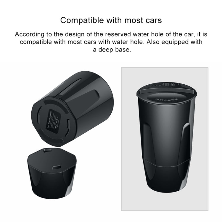 X9 Car QI Standard Charging Cup Wireless Fast Charger - Car Charger by PMC Jewellery | Online Shopping South Africa | PMC Jewellery